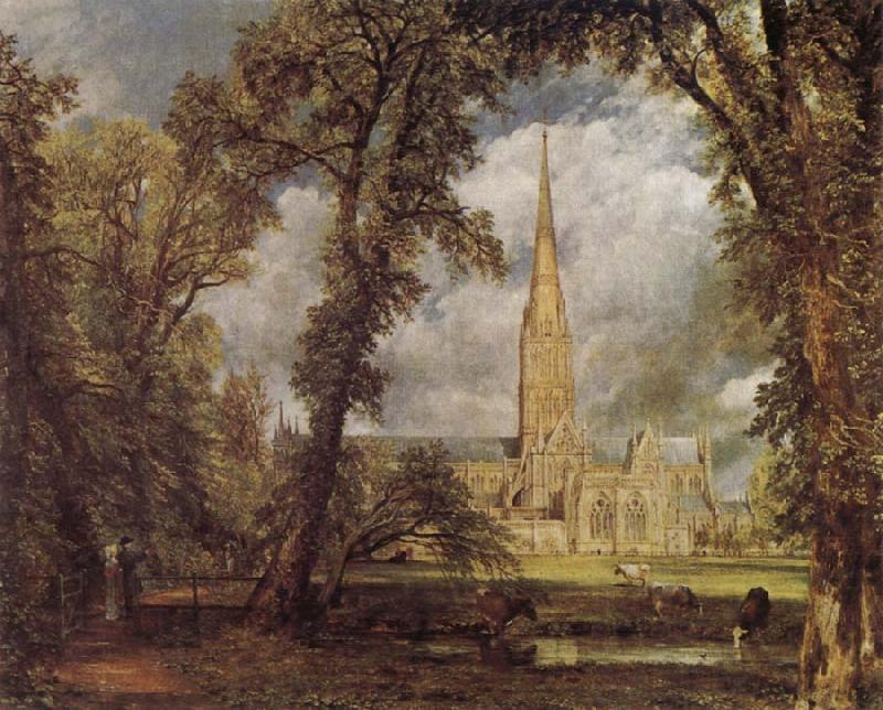John Constable Salisbury Cathedral from the Bishop-s Grounds China oil painting art
